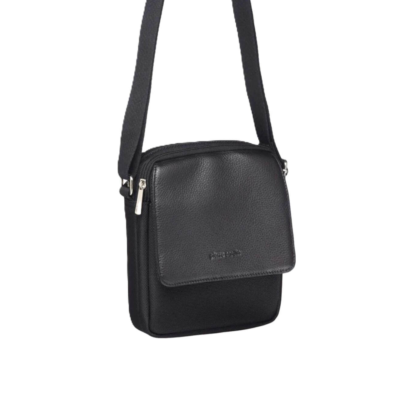 Pierre Cardin PC10164 Nylon With Leather Trim Cross Body Bag