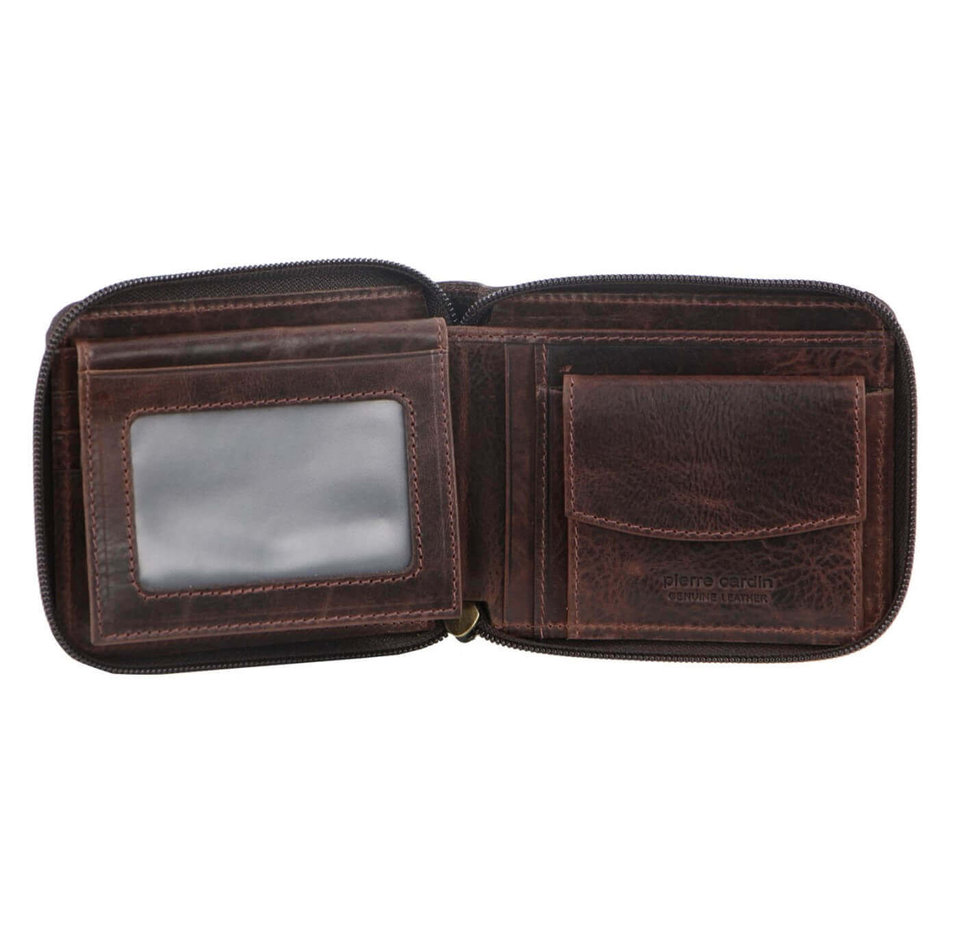 Pierre Cardin PC10344 Mens Italian Leather Zip Wallet