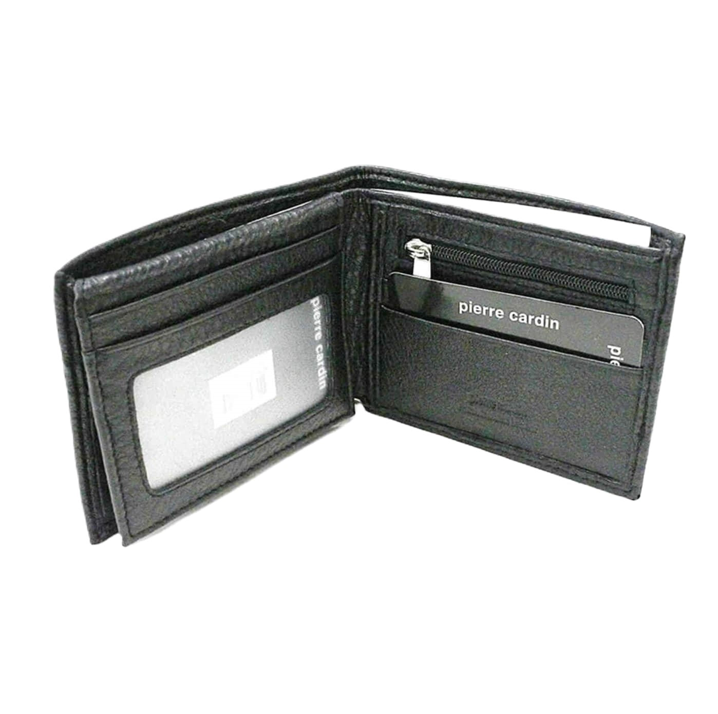 Pierre Cardin PC1162 Italian Leather Mens Bi-Fold Wallet/Black