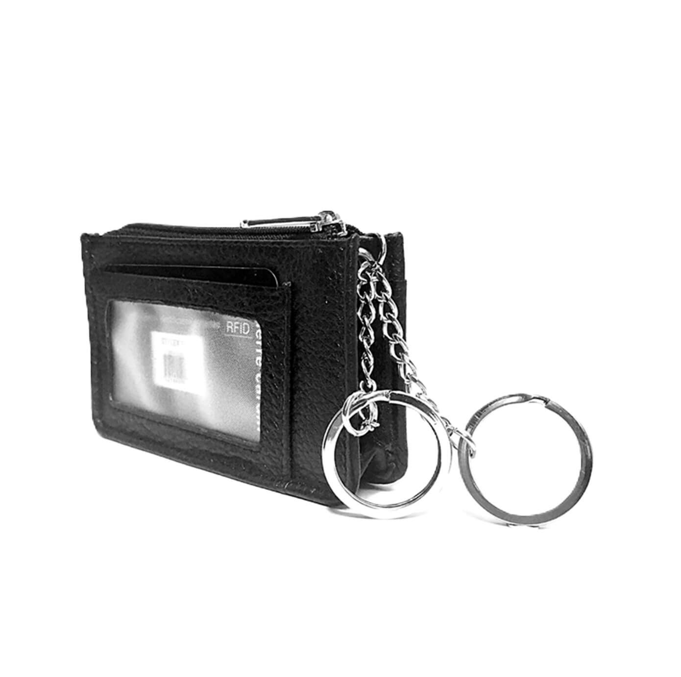 Pierre Cardin PC2277 Italian Leather Coin-Key Purse/Black