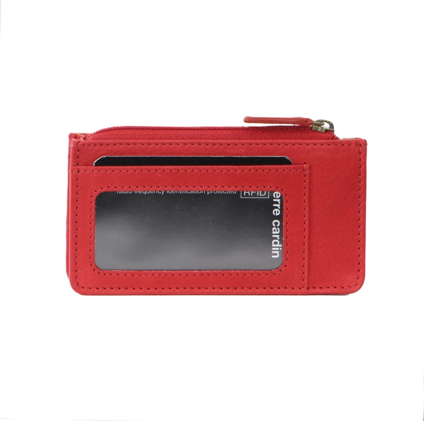 Pierre Cardin PC2277 Italian Leather Coin-Key Purse/Red