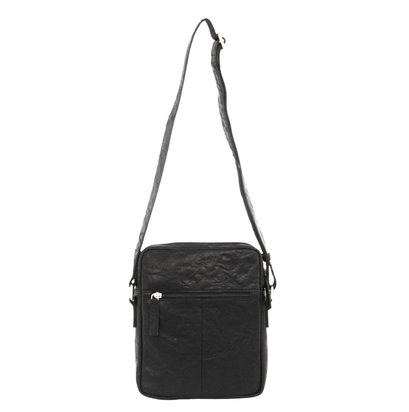 Pierre Cardin PC2795 Rustic Leather Cross Body-iPad Bag/Black