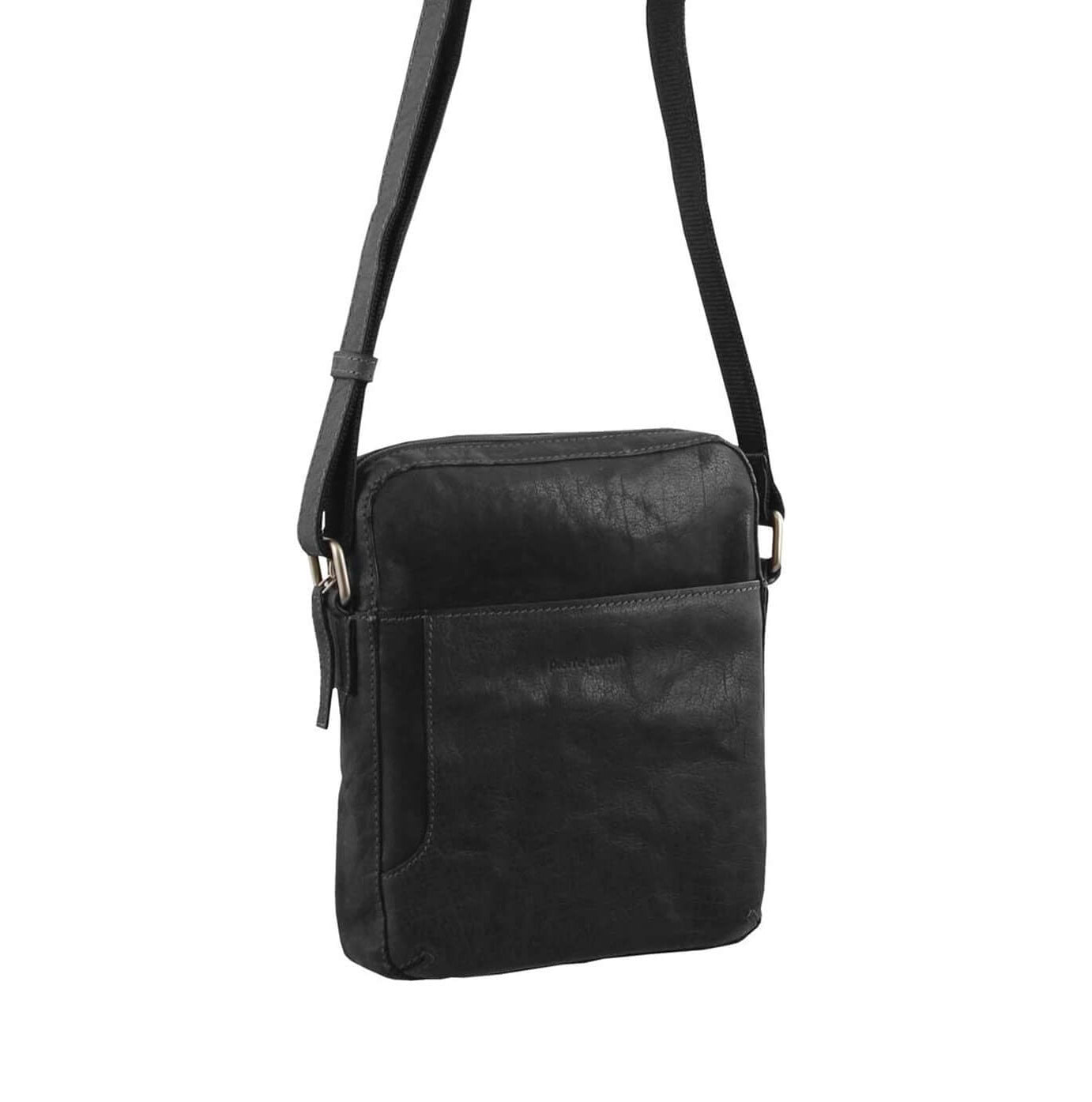 Pierre Cardin PC2795 Rustic Leather Cross Body-iPad Bag/Black