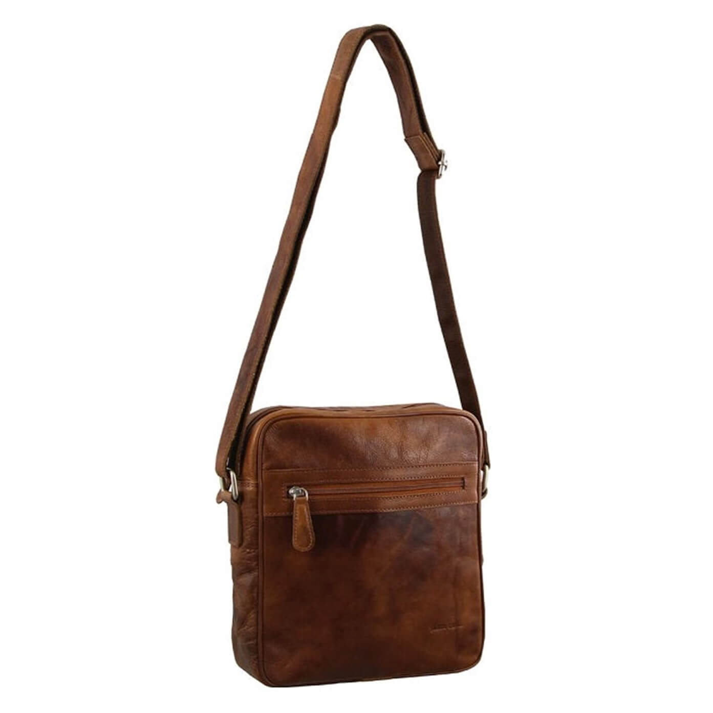 Pierre Cardin PC2800 Rustic Leather Cross Body-iPad Bag/Cognac