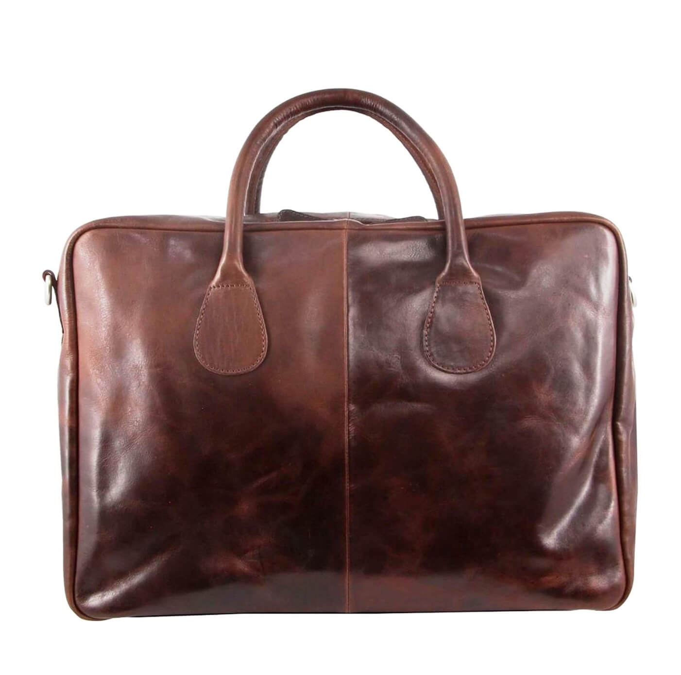 Pierre Cardin PC2802 Rustic Leather Travel-Computer Bag/Dark Chocolate