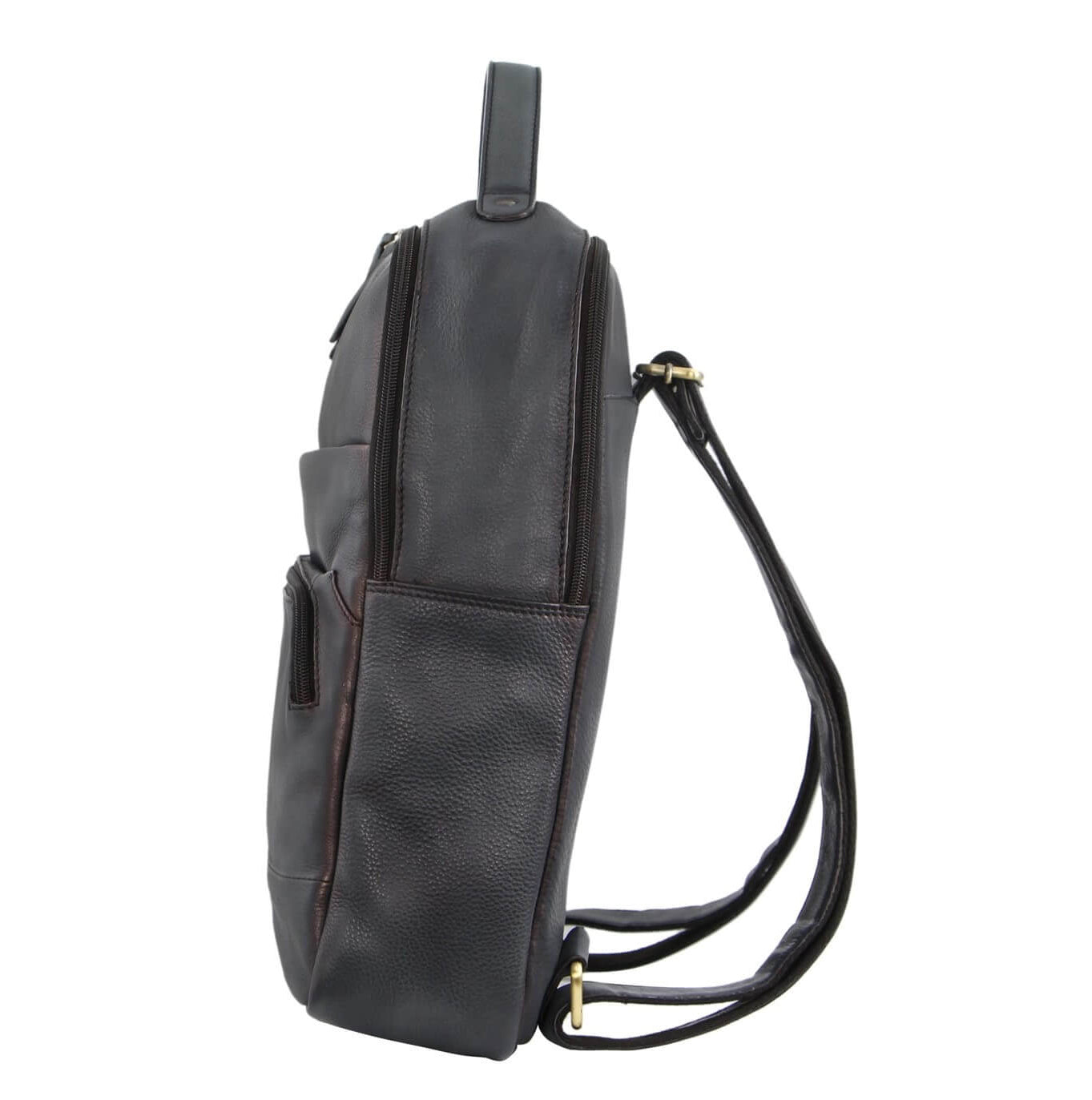 Pierre Cardin PC2808 Rustic Leather Business Backpack-PC Bag/Black