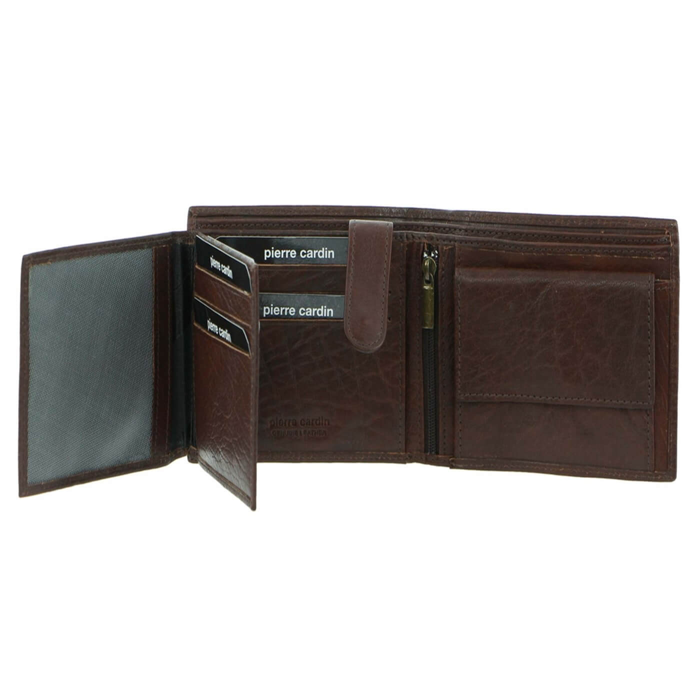 Pierre Cardin PC2816 Rustic Leather Tri-fold Mens Wallet/Brown