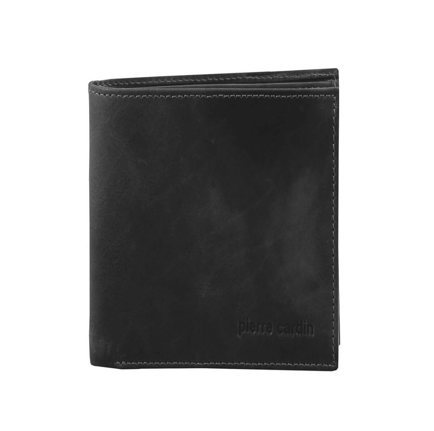 Pierre Cardin PC2817 Rustic Leather Tri-fold Mens Wallet/Black