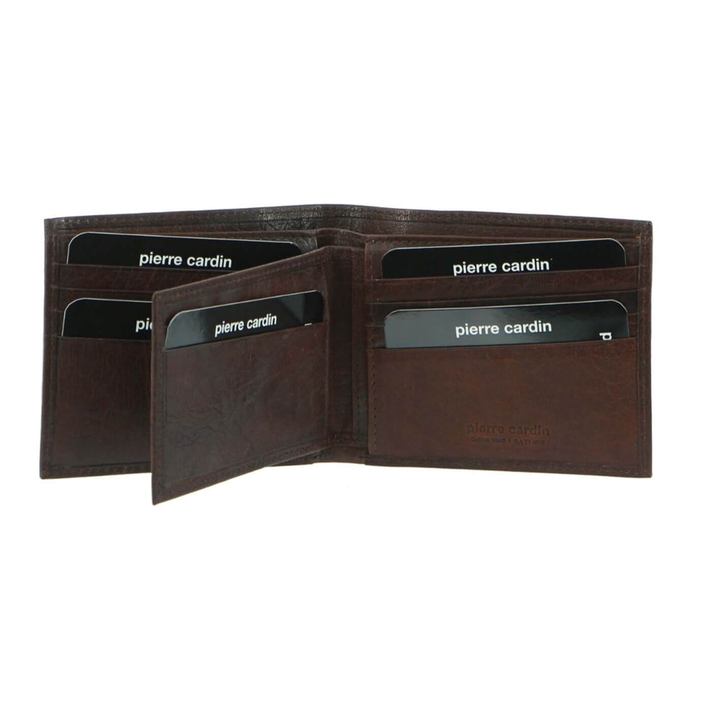 Pierre Cardin PC2819 Rustic Leather Bi-Fold Wallet/Brown