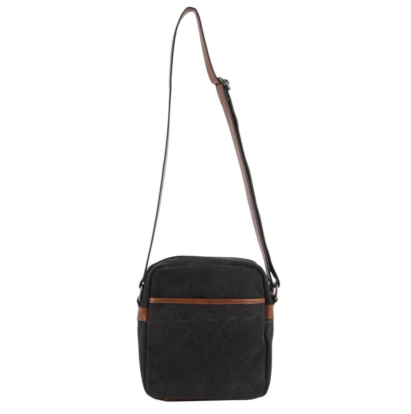 Pierre Cardin PC2580 Canvas Cross Body Bag/Black