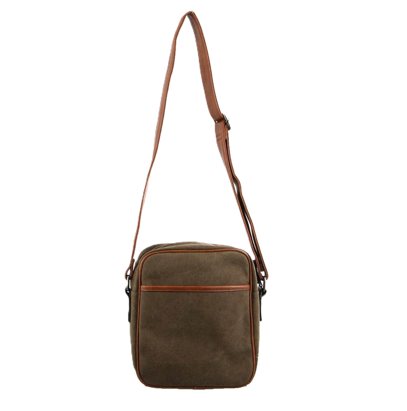 Pierre Cardin Men's Canvas Crossbody Bag in Brown