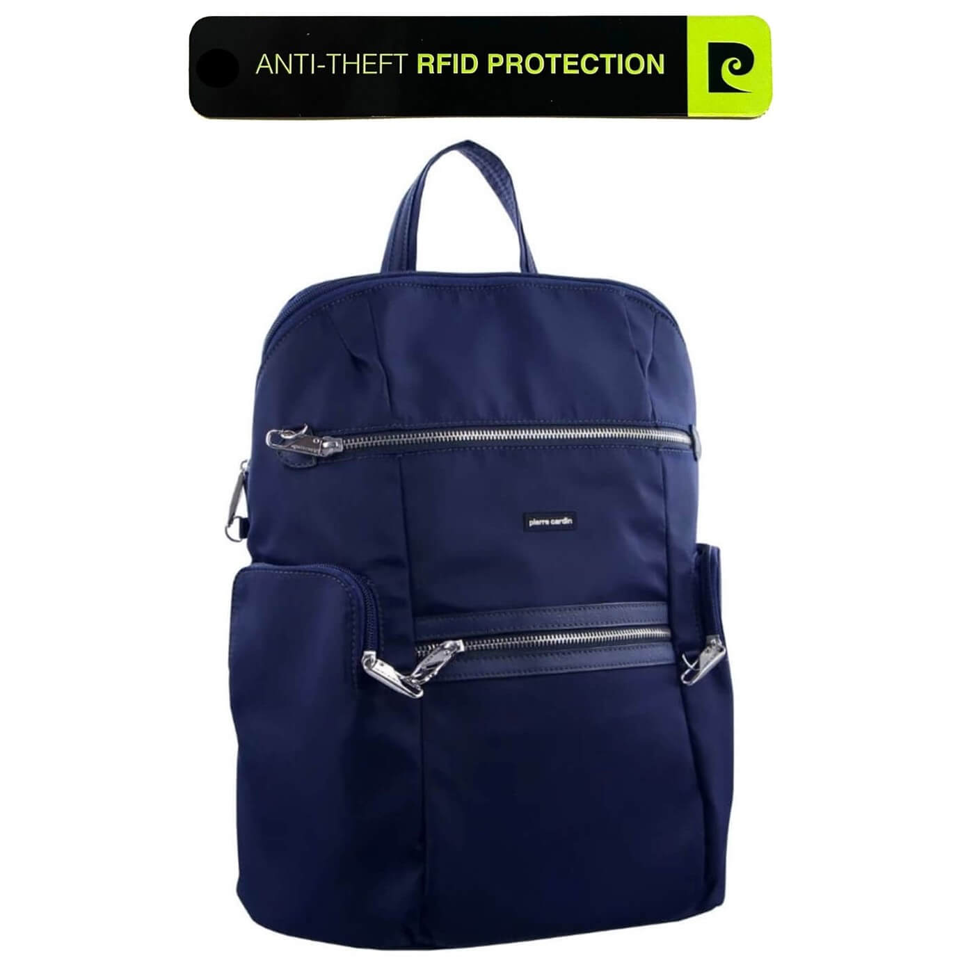 Pierre Cardin PC2891 Nylon Anti-Theft-RFID Backpack/Navy
