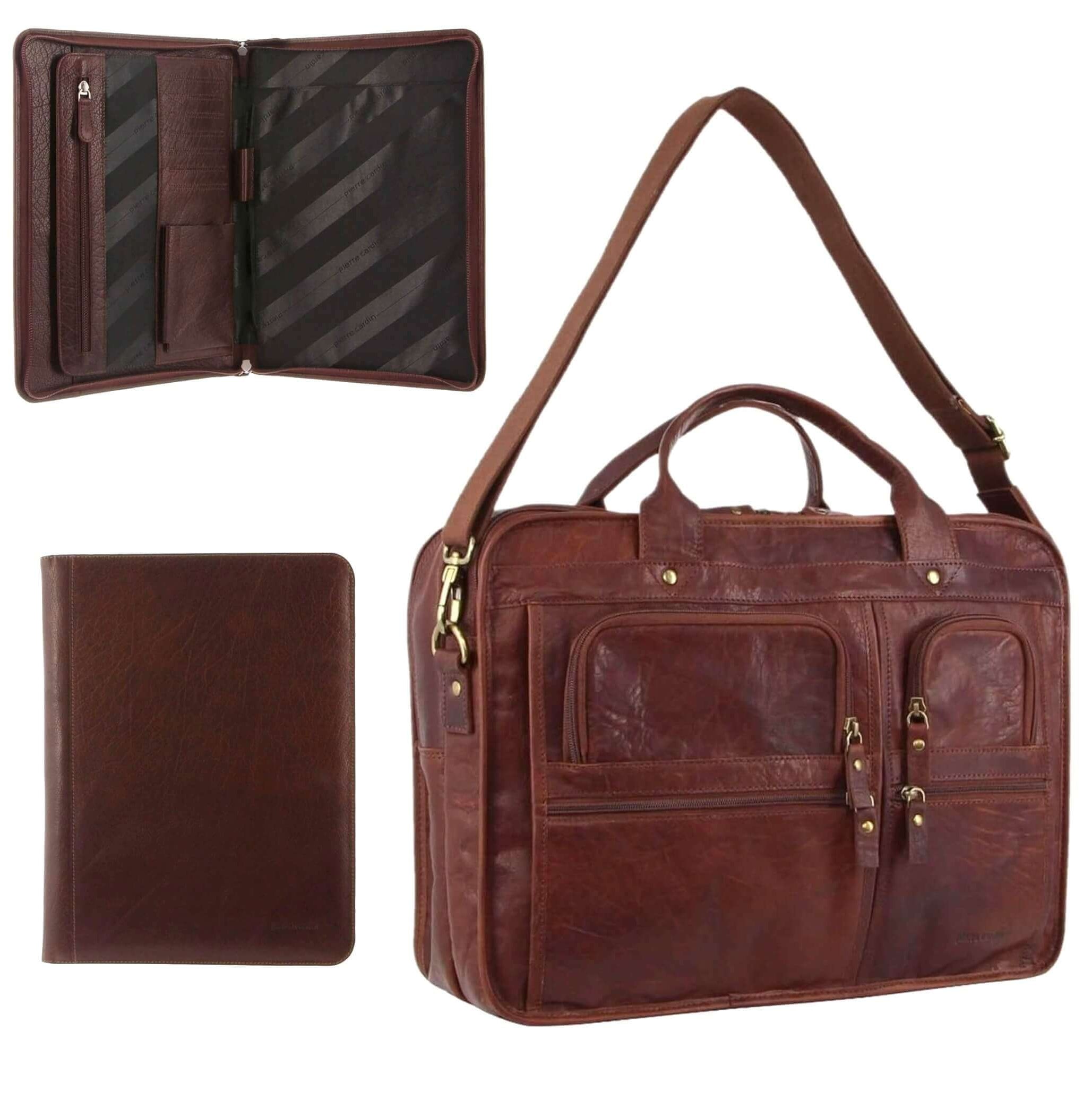 Pierre Cardin Business Bag and A4 Folio Bundle