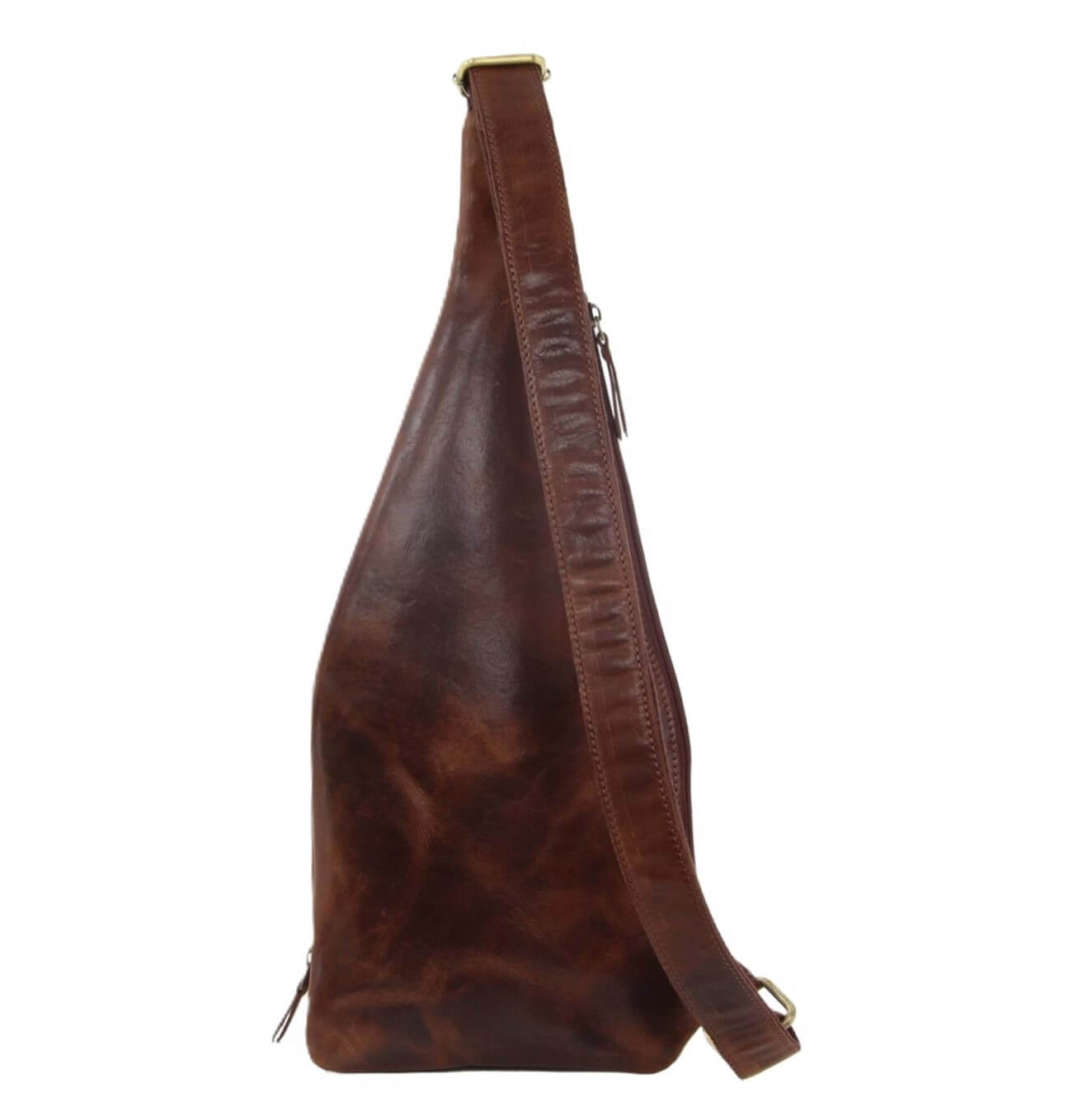 Pierre Cardin PC3229 Italian Rustic Leather Sling Bag/Chestnut