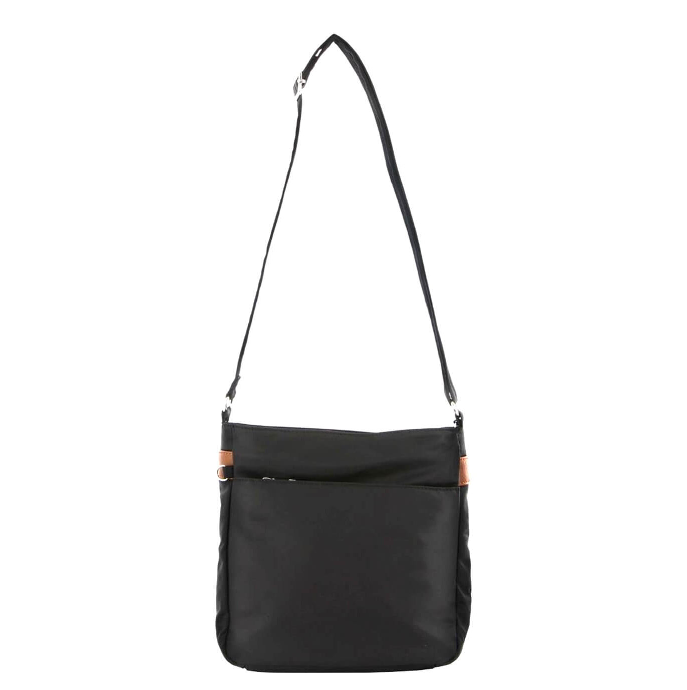 Pierre Cardin PC3265 Nylon Anti-Theft 2-Tone Cross Body-bag/Black