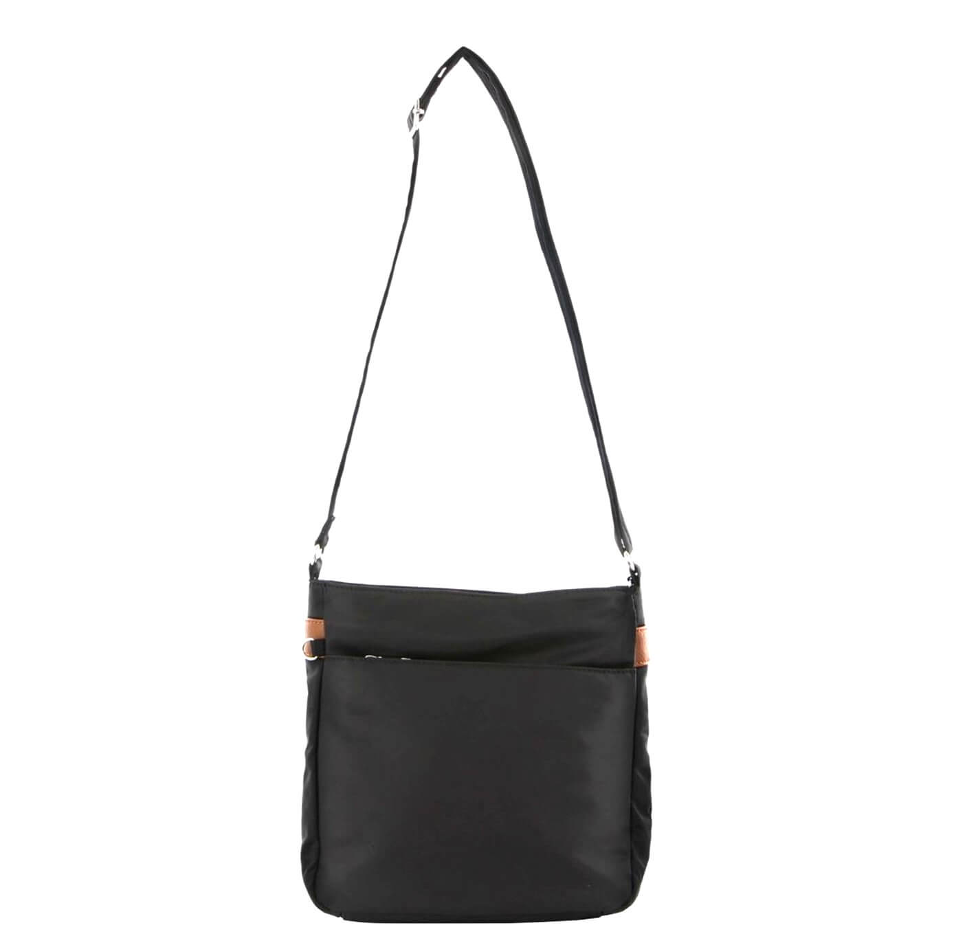 Pierre Cardin PC3265 Nylon Anti-Theft 2-Tone Cross Body-bag/Black