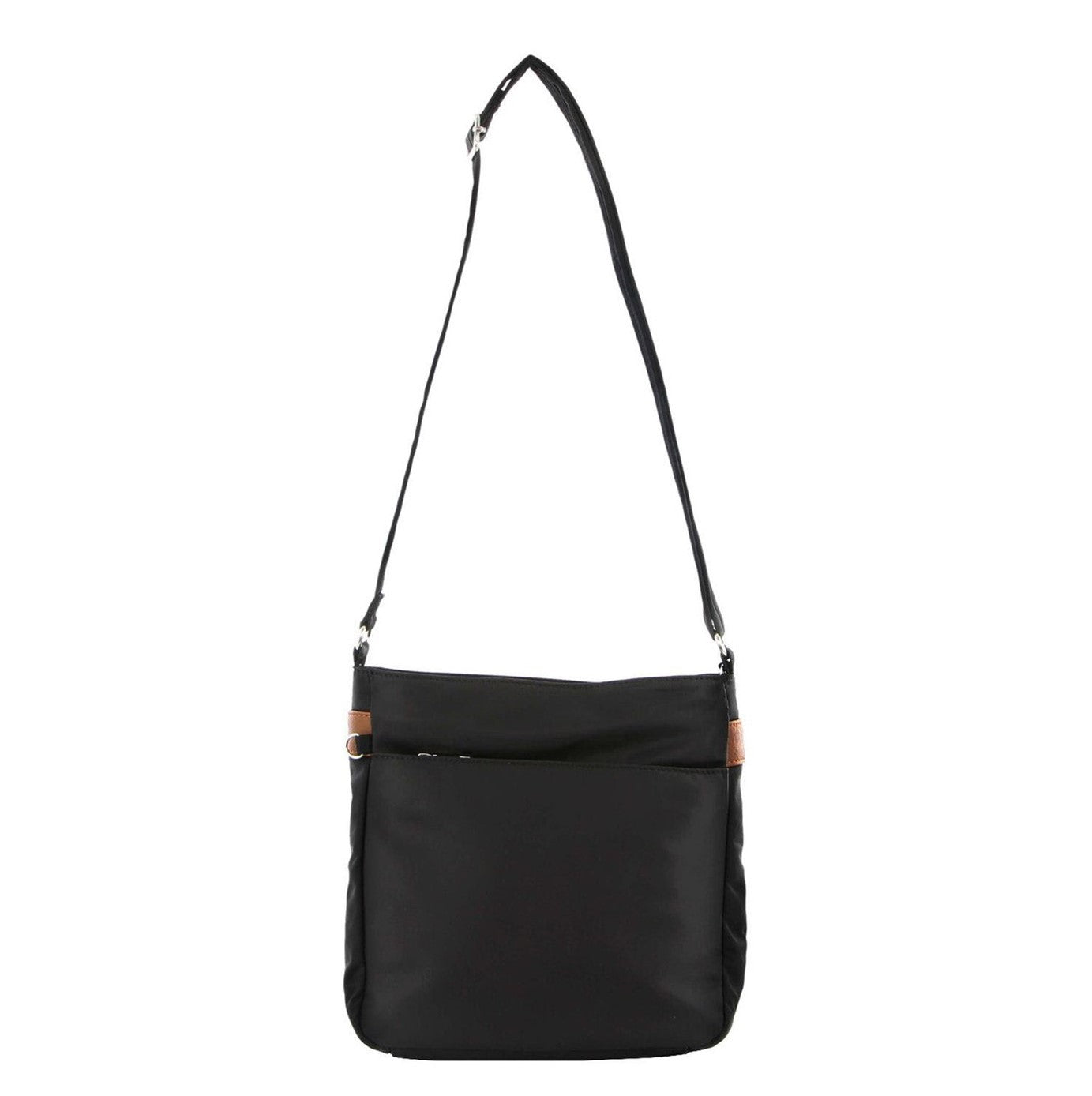 Pierre Cardin PC3266 Nylon Anti-Theft 2-Tone Cross Body-bag/Black