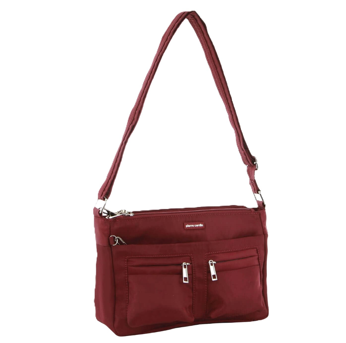 Pierre Cardin PC3268 Nylon Anti-theft Cross Body-Bag/Wine