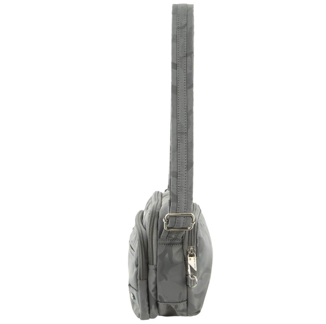 Pierre Cardin PC3269 Anti-Theft-RFID Cross Body Bag/Grey Camo