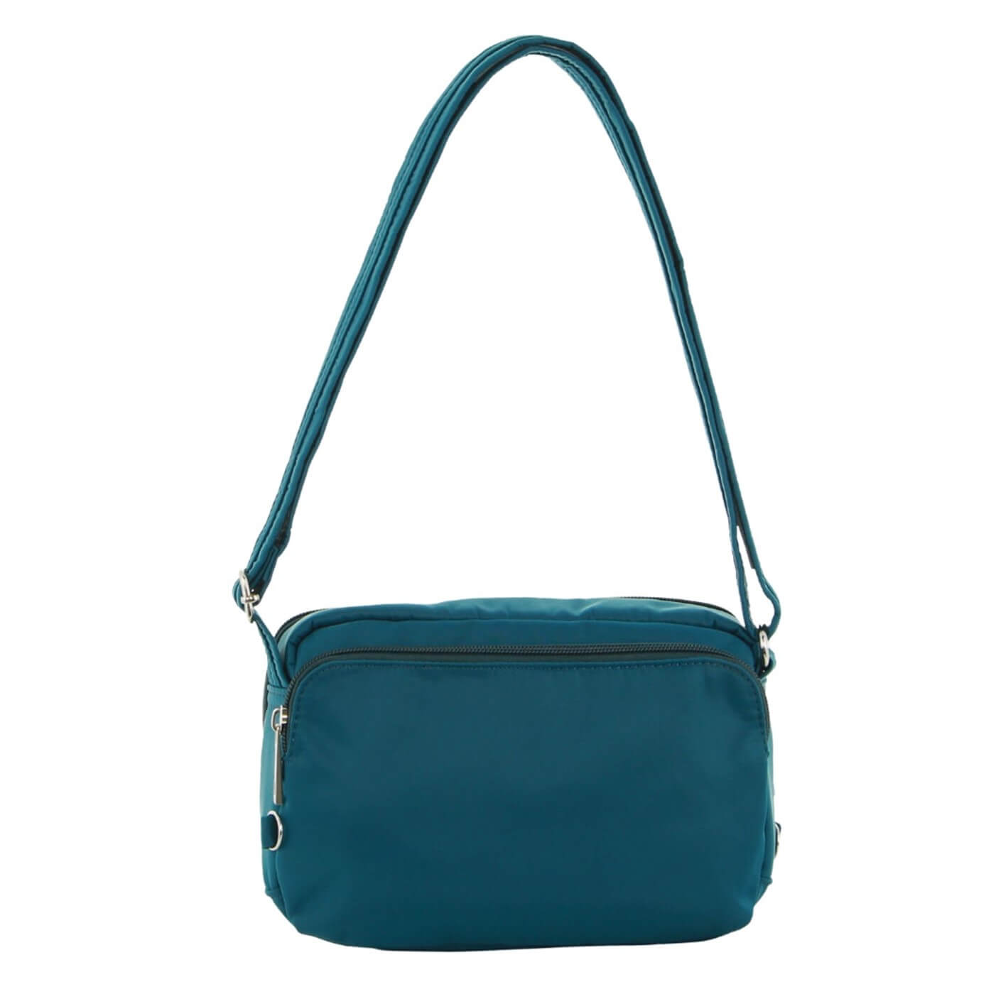 Pierre Cardin Ladies Nylon Anti-Theft RFID Crossbody Bag in Turquoise