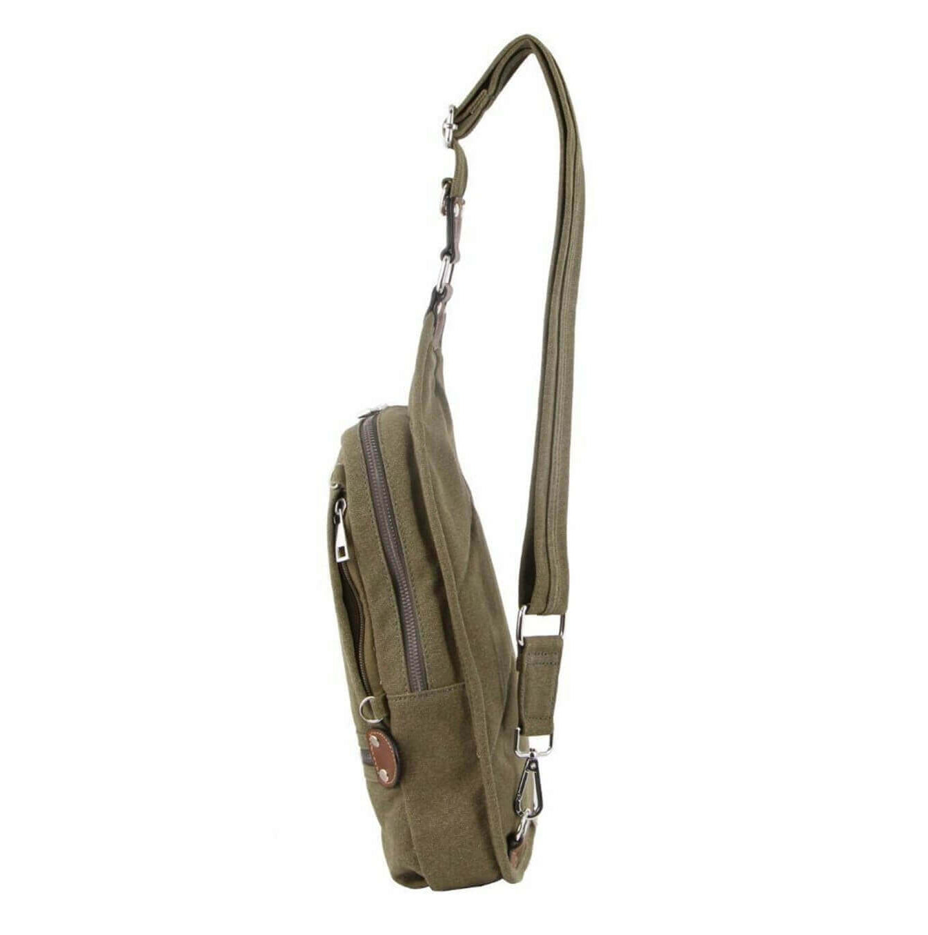 Pierre Cardin PC3271 Canvas Cross Body-Sling Bag/Brown