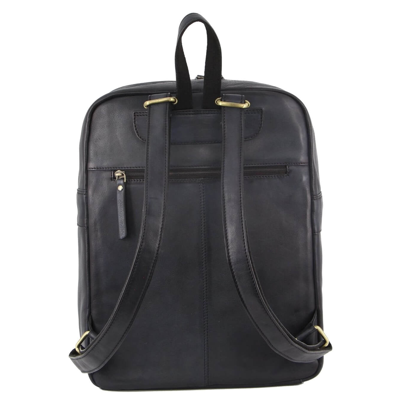 Pierre Cardin PC3332 Burnished Leather Laptop Backpack/Black