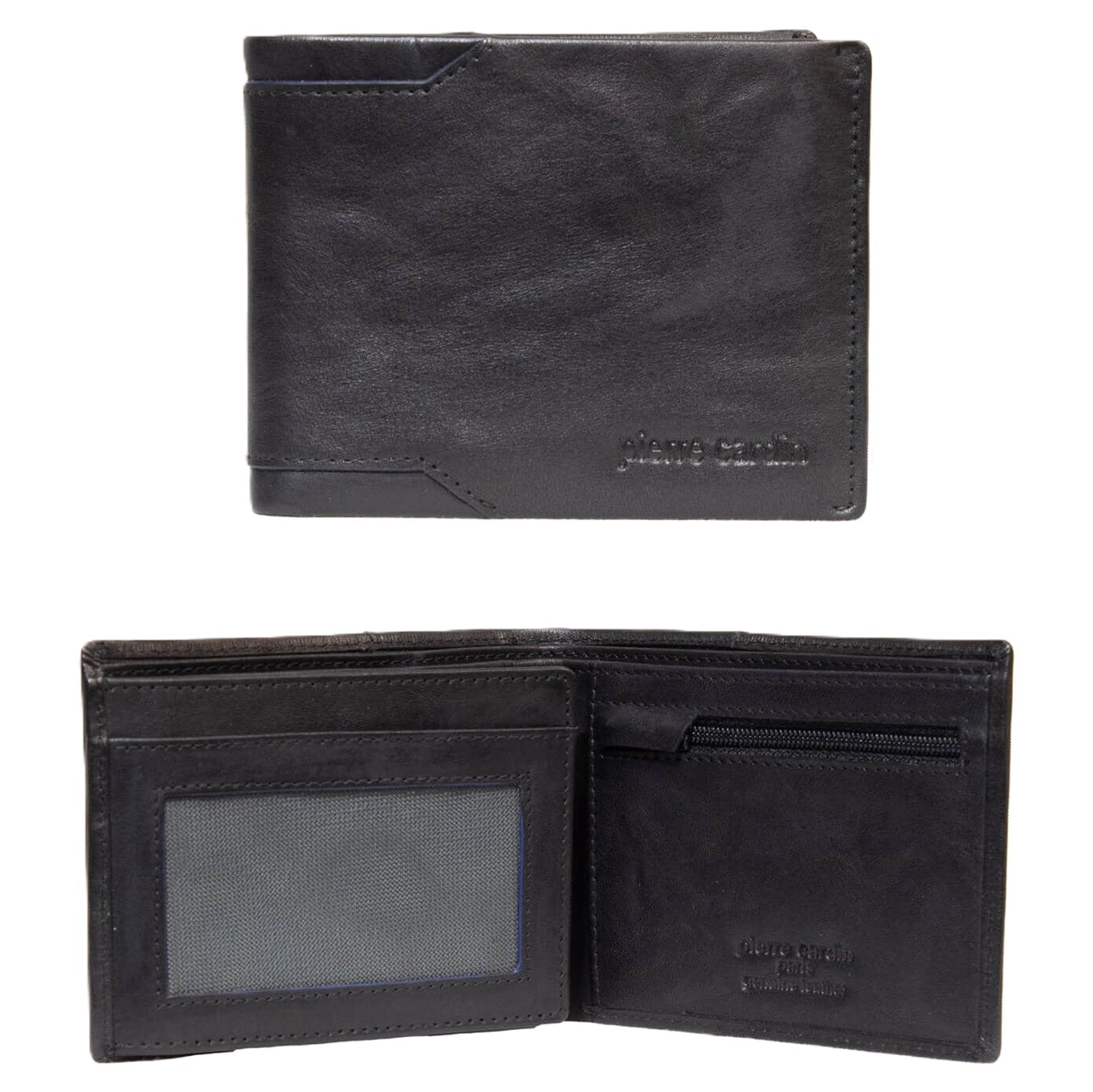 Pierre Cardin PC3389 Mens Leather Tri-fold Wallet/Black