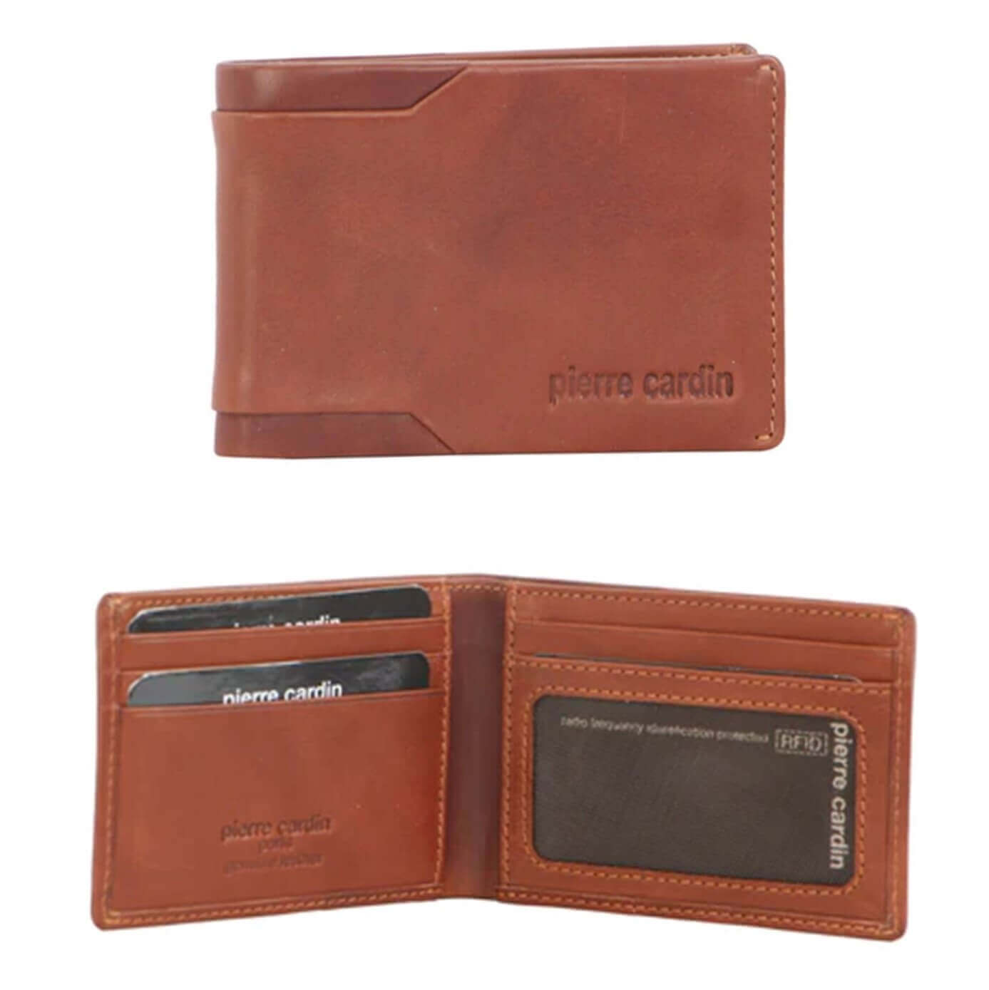 Pierre Cardin Italian Leather Slimline Bi-fold Wallet