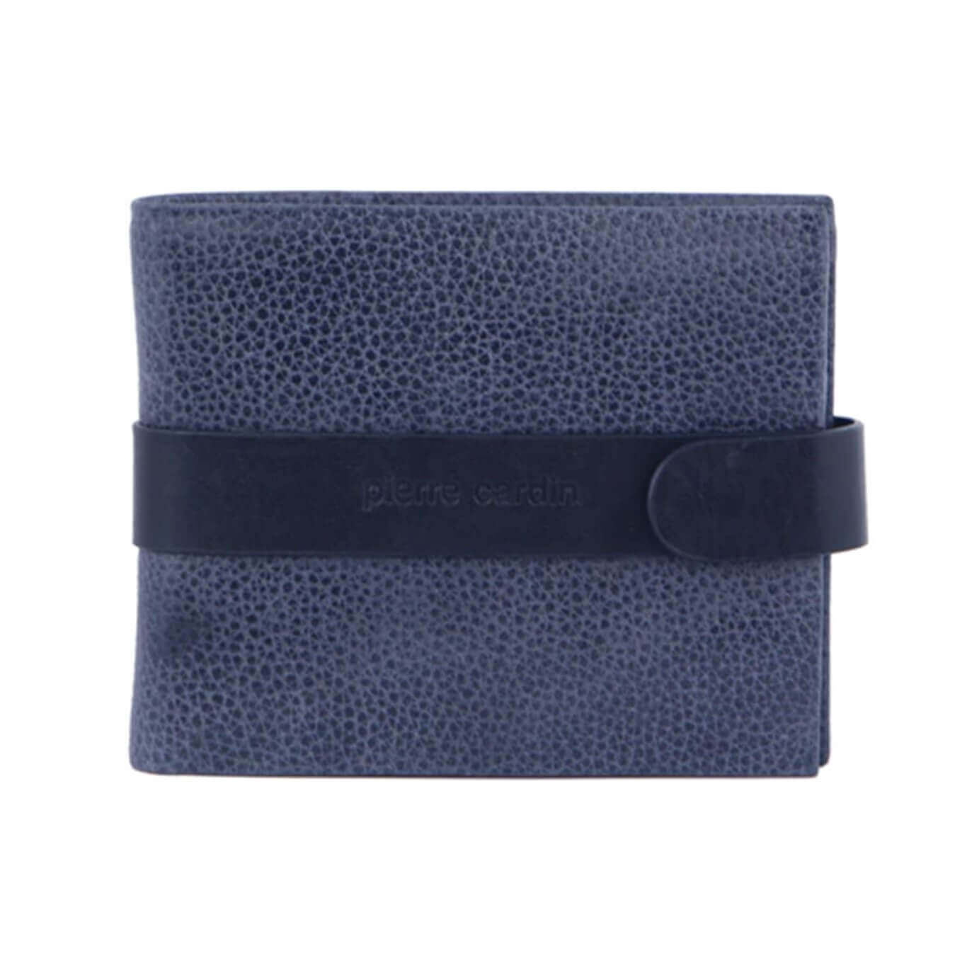 Pierre Cardin PC3460 Italian Leather Mens Bi-fold Tab Wallet/Navy