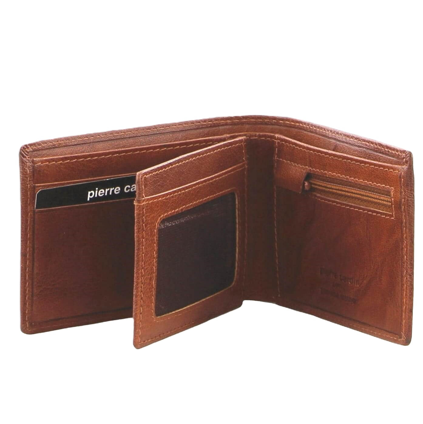 Pierre Cardin Men’s Leather RFID Bi-fold Wallet in Tan