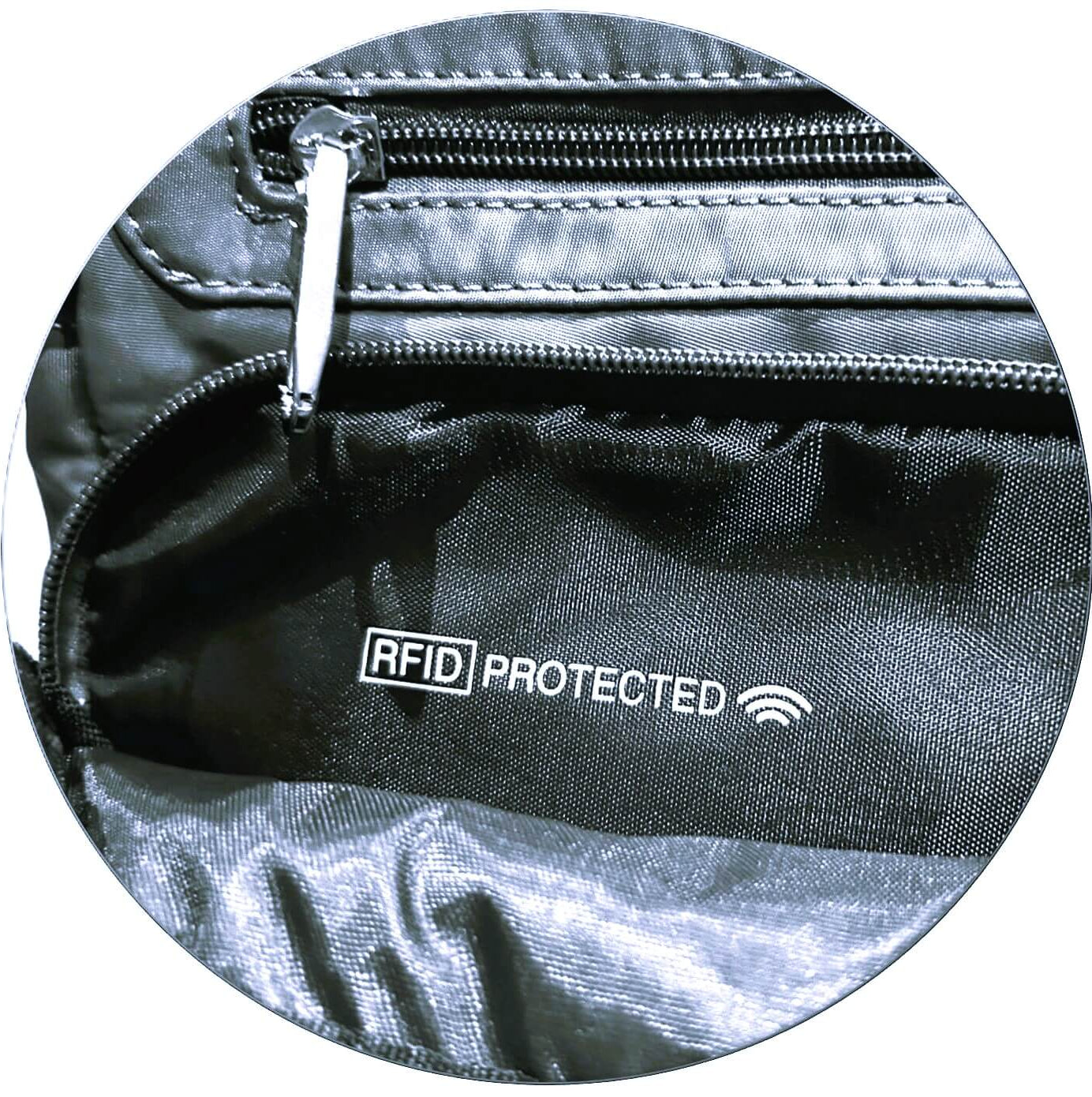 Pierre Cardin PC3265 Nylon Anti-Theft 2-Tone Cross Body-bag/Black