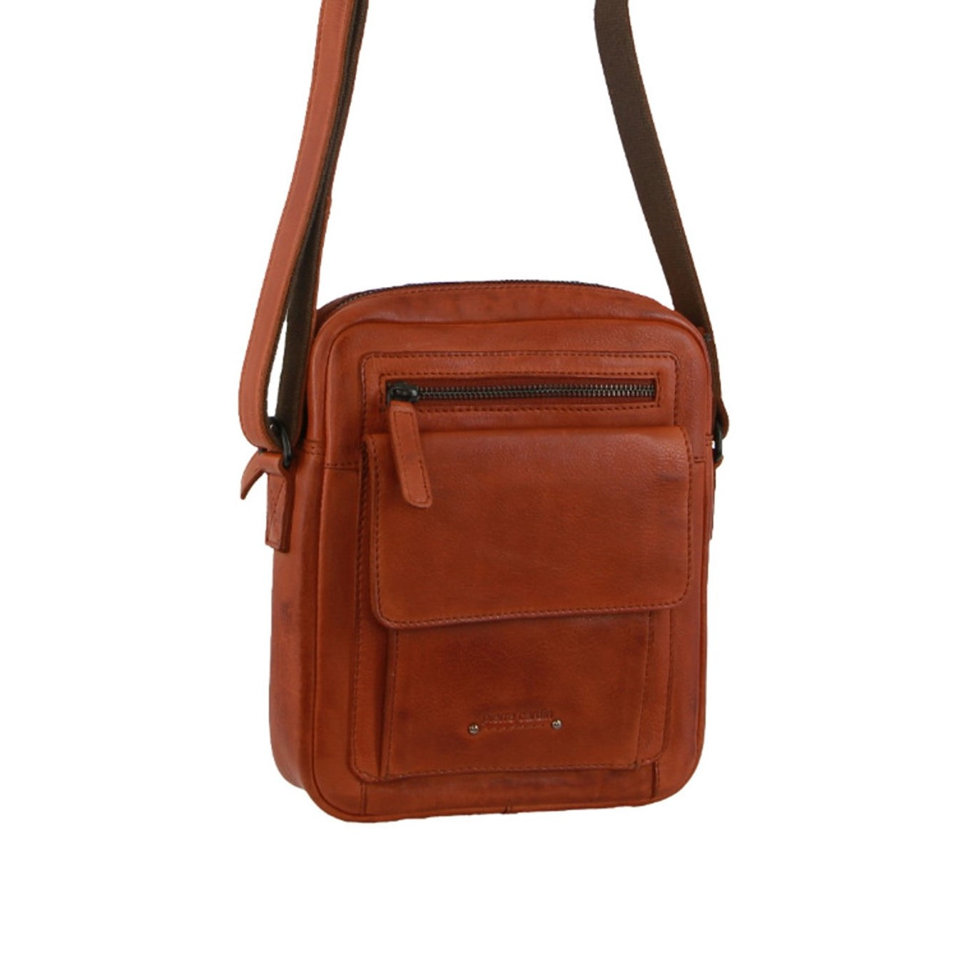 Pierre Cardin PC3752 Multi Compartment Cross-Body Bag/Cognac