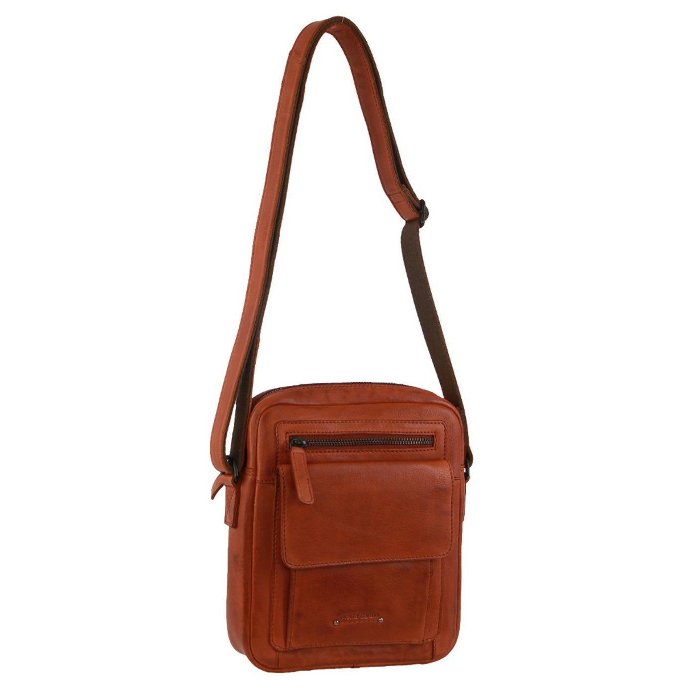 Pierre Cardin PC3752 Multi Compartment Cross-Body Bag/Cognac