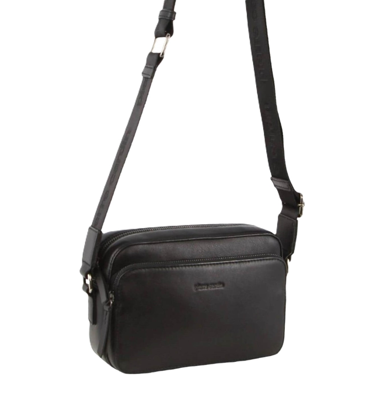 Pierre Cardin PC3816 Mens Italian Leather Cross Body Bag/Black