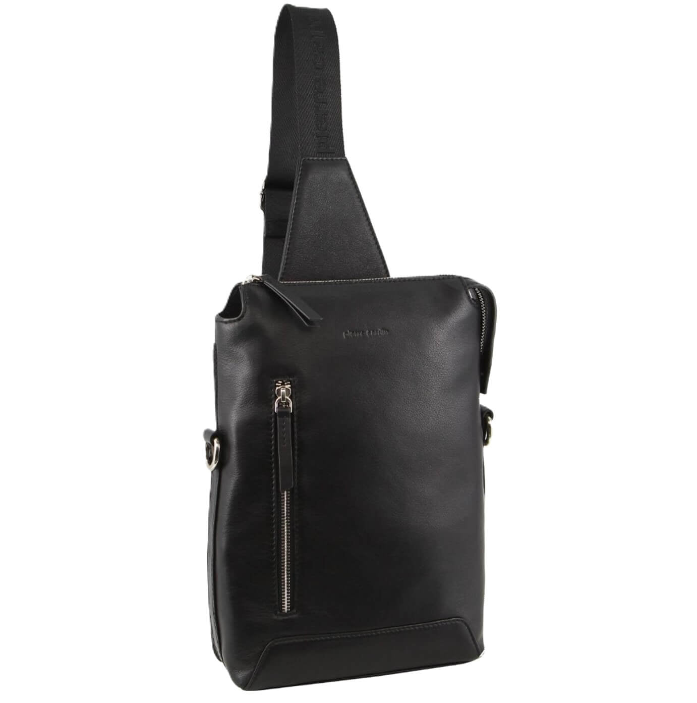 Pierre Cardin PC3842 Italian Leather 3-Way Sling Bag/Black