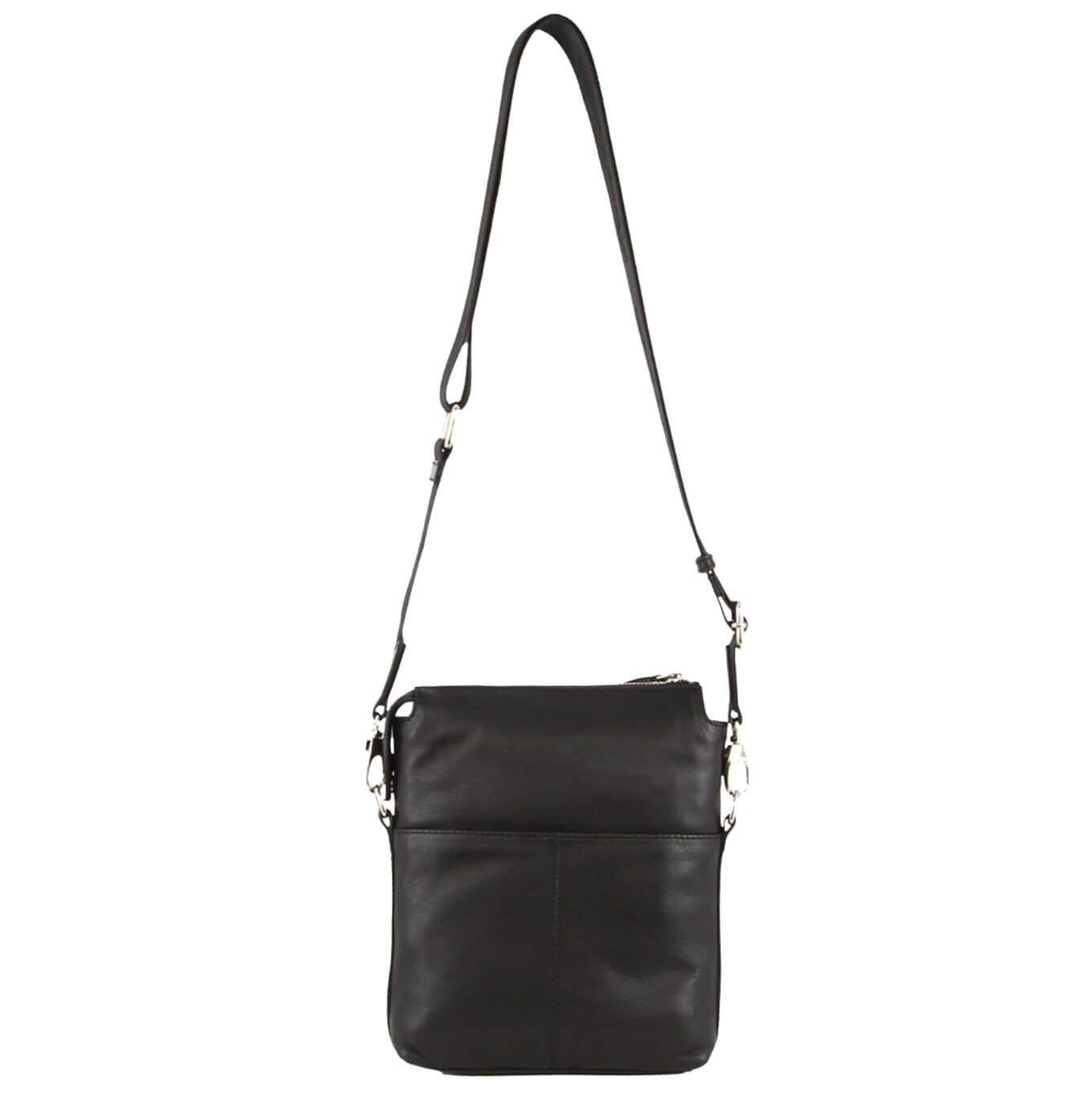 Pierre Cardin PC3844 Mens Italian Leather Cross Body Bag/Black