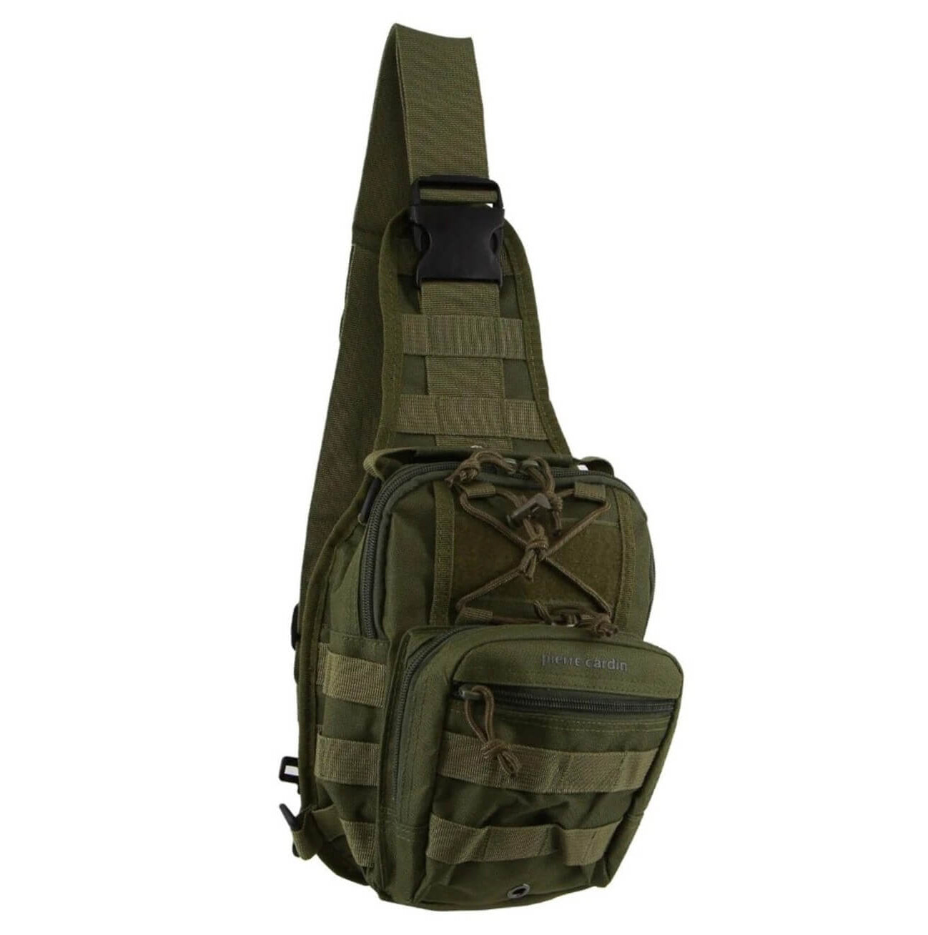 Pierre Cardin Crossbody Sling Bag Tactical Rucksack Bag in Green