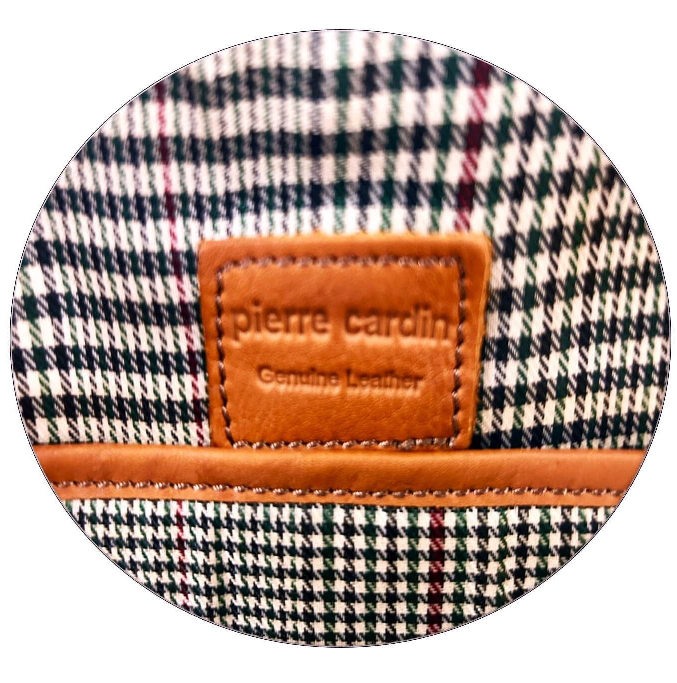 Pierre Cardin PC3882 Italian Leather Large 3-Way Sling Bag/Cognac