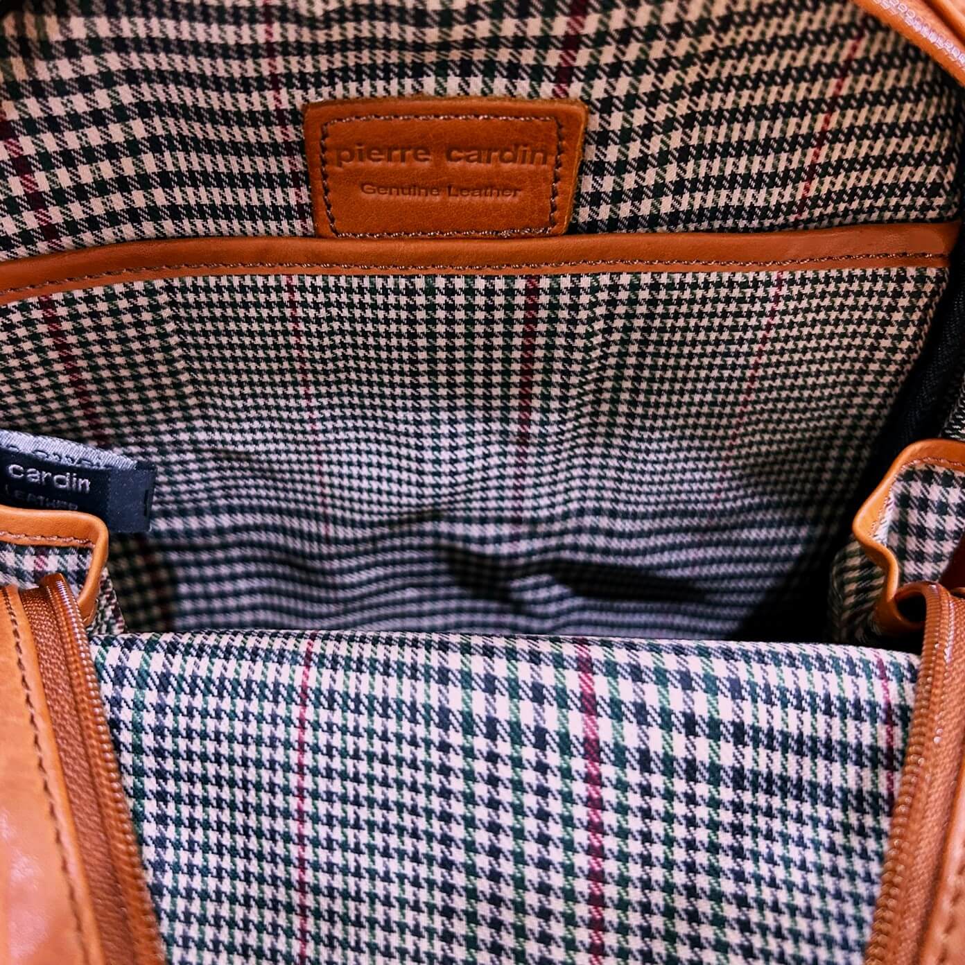 Pierre Cardin PC3882 Italian Leather Large 3-Way Sling Bag/Cognac