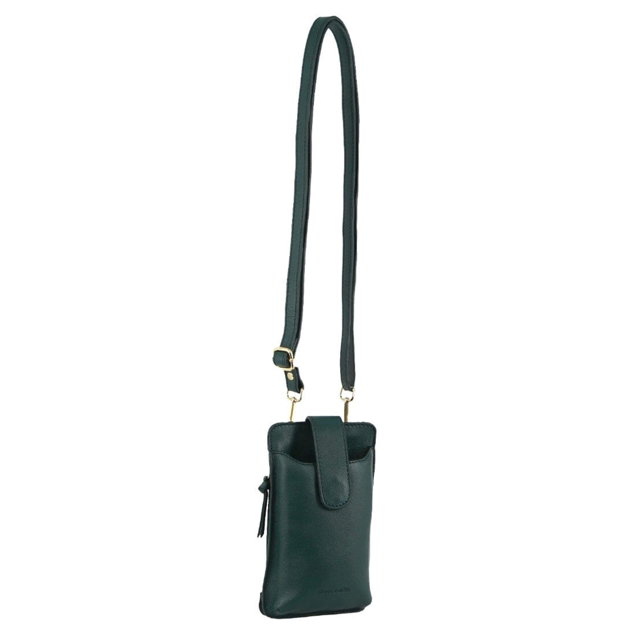 Pierre Cardin Compact Leather Phone Holder Bag in Zirkon