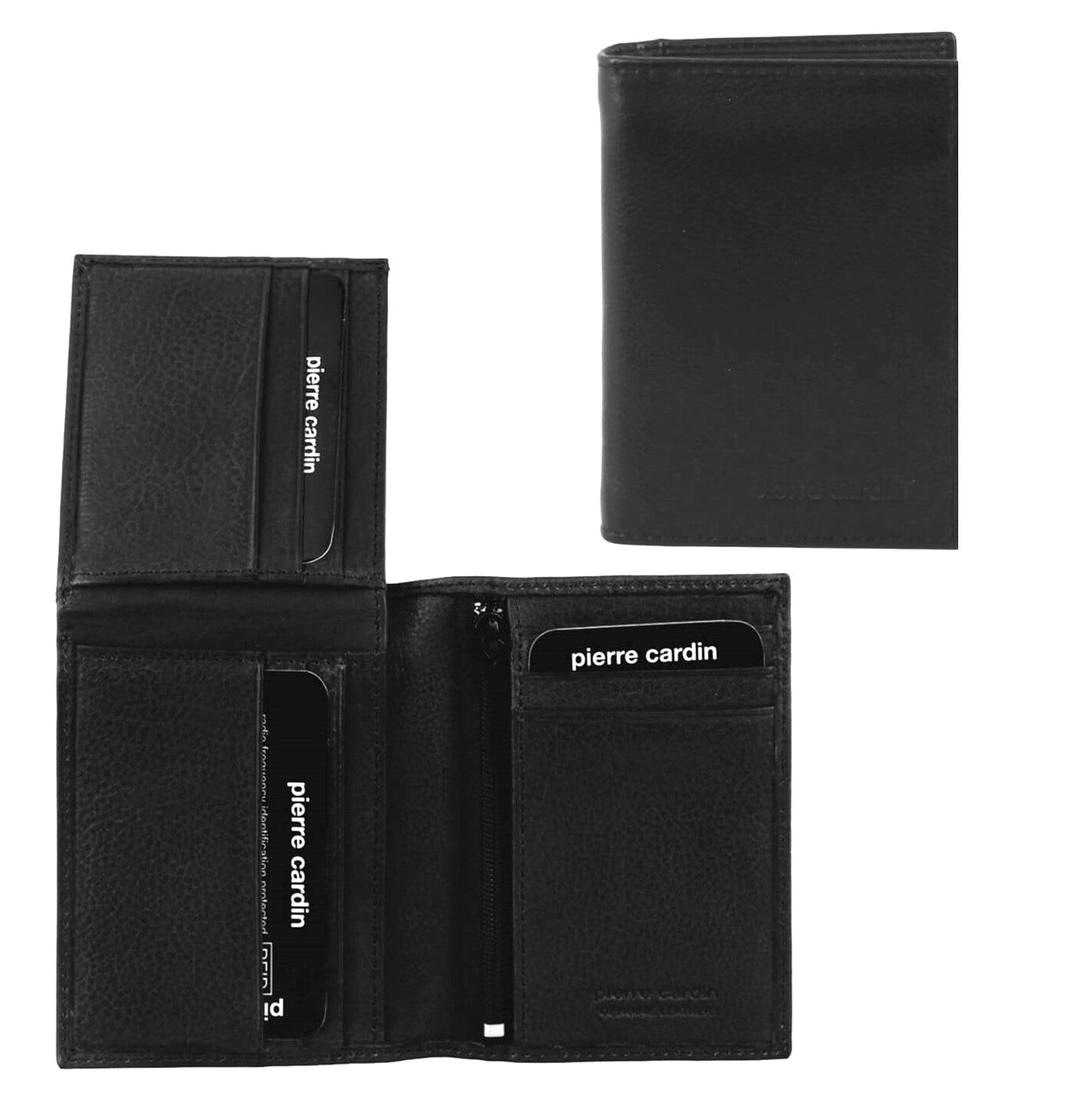 Pierre Cardin PC3900 Genuine Italian Leather Mens Wallet/Black