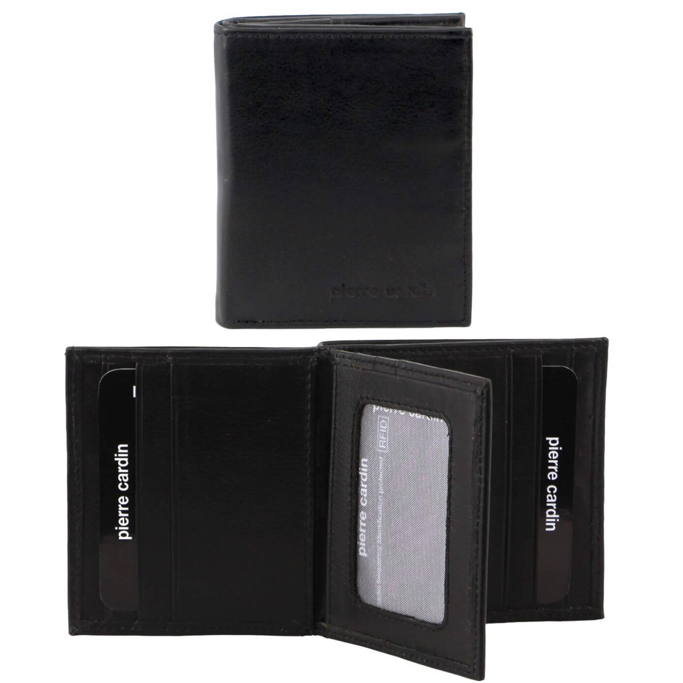 Pierre Cardin PC3902 Genuine Italian Leather Mens Wallet/Black