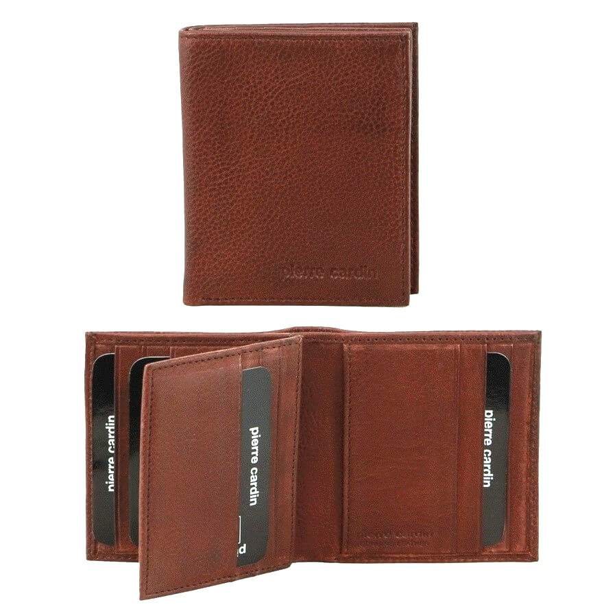 Pierre Cardin PC3902 Genuine Italian Leather Mens Wallet/Brown