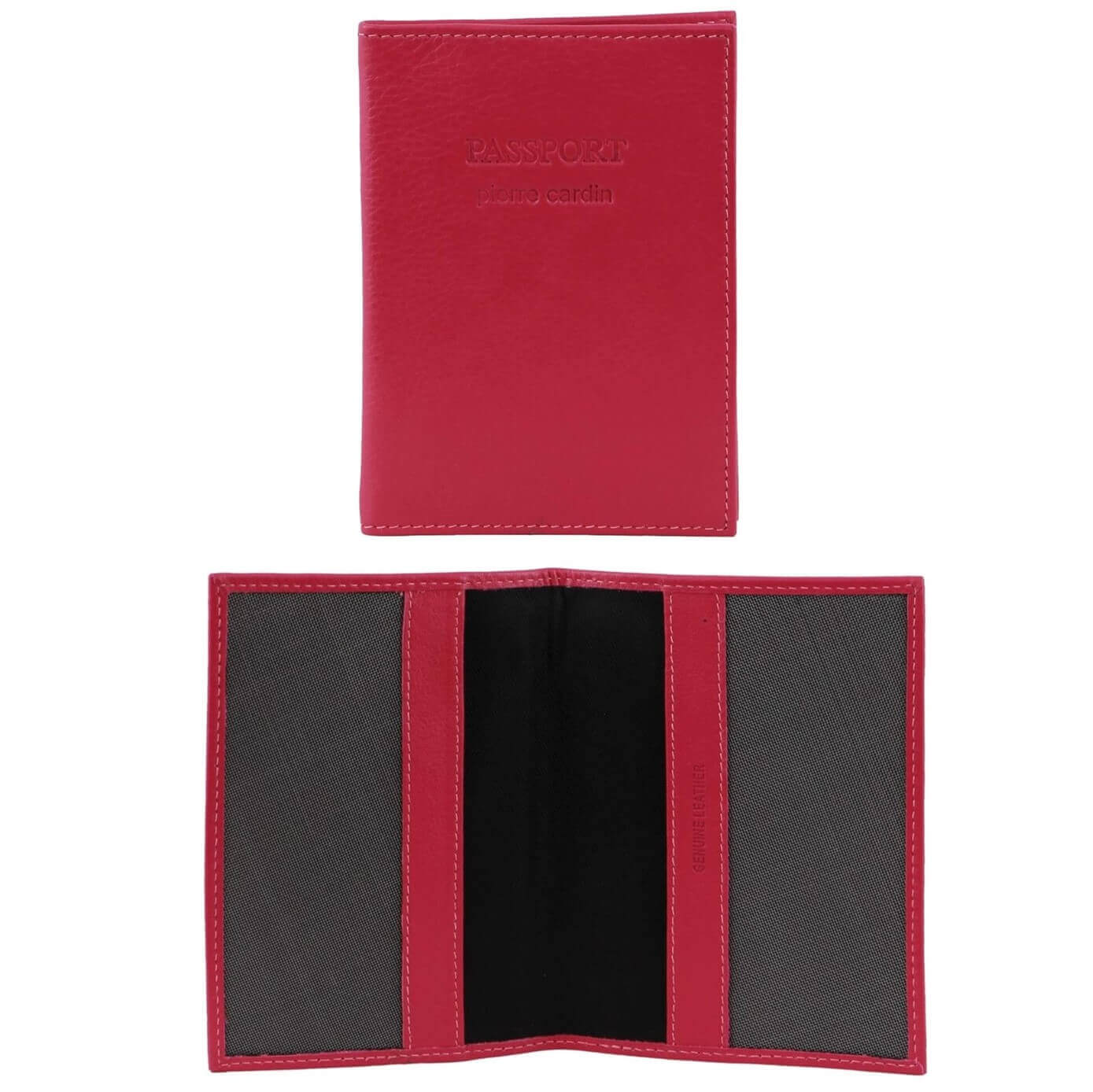 Pierre Cardin PC3909 Leather Passport Wallet Cover/Fushia