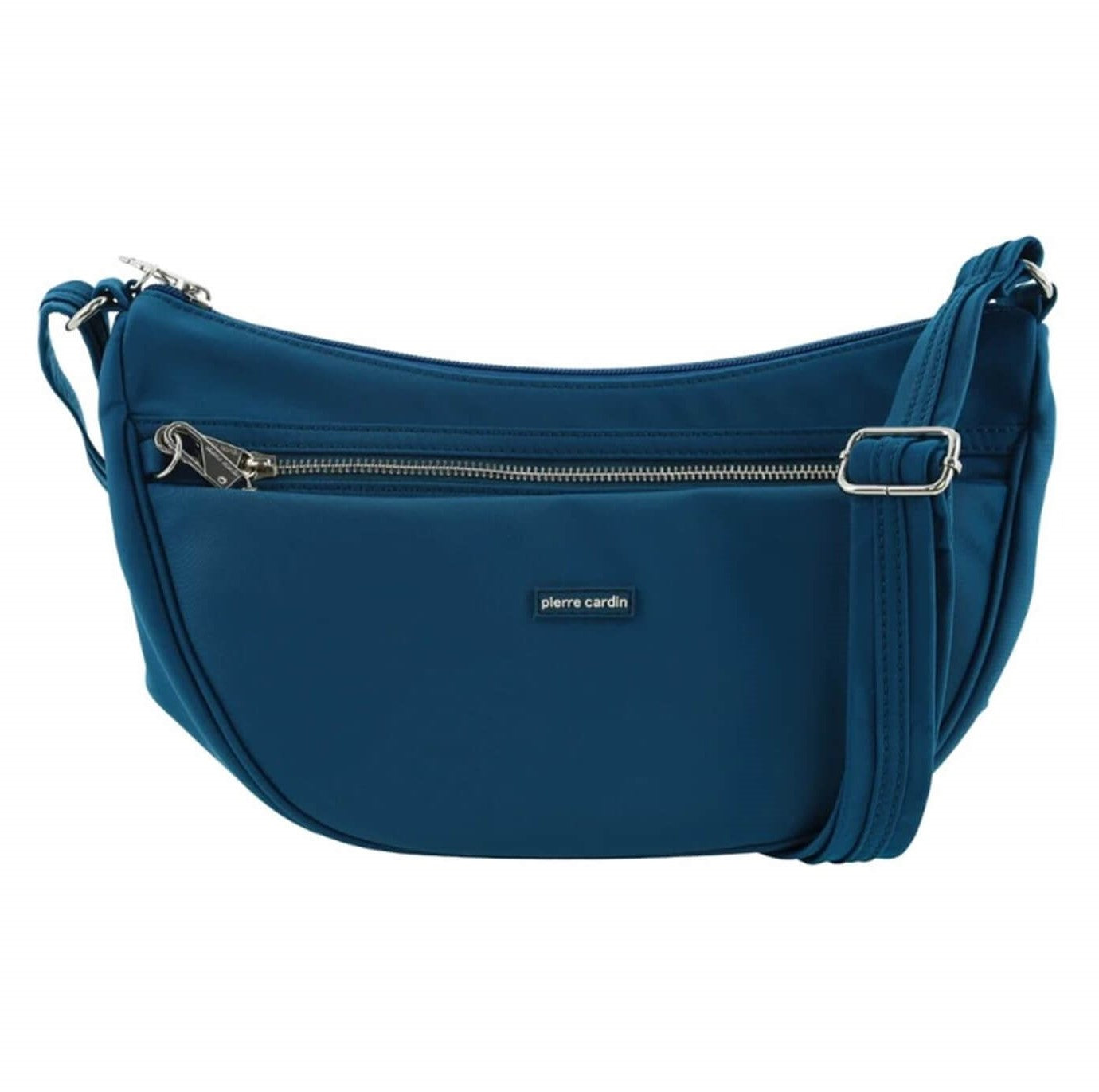 Pierre Cardin Ladies Nylon Anti-Theft-RFID Cross Body Bag in Turquoise