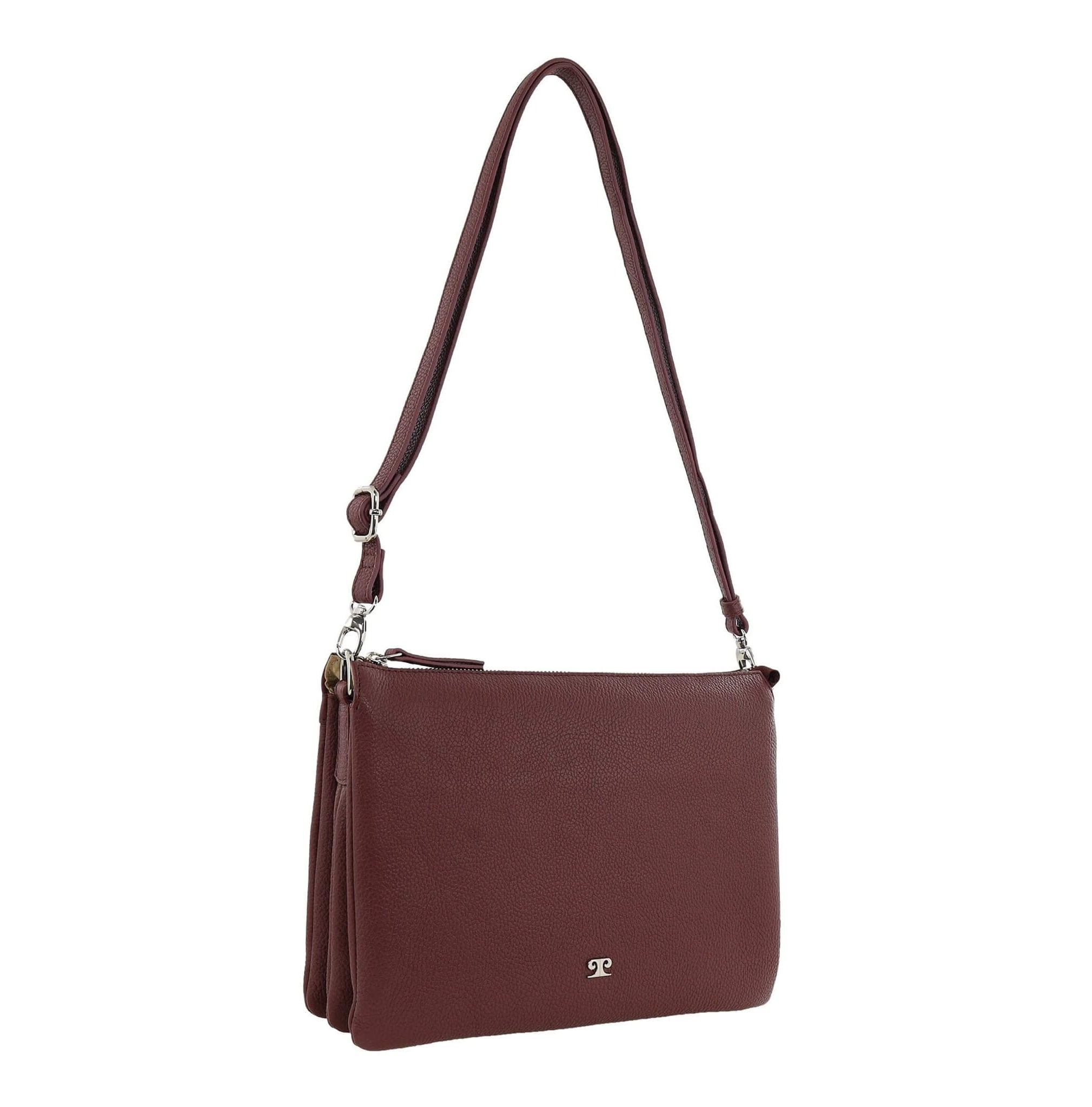 Pierre Cardin Ladies Leather Crossbody Bag in Shiraz