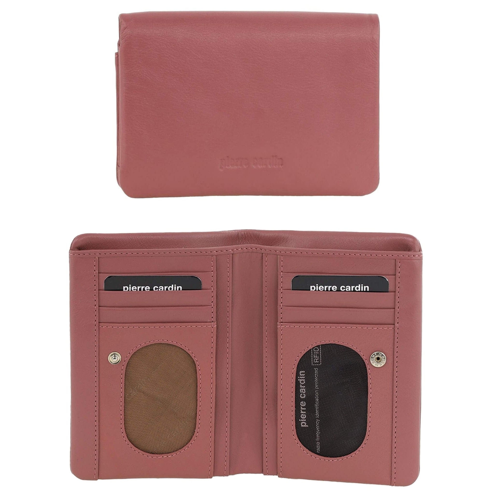 Pierre Cardin Ladies Leather Bi-fold Wallet in Blush