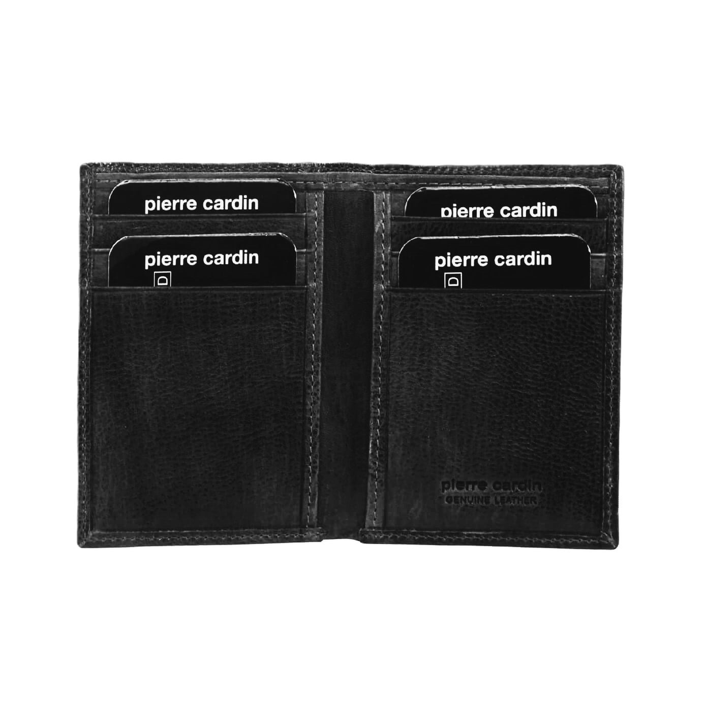Pierre Cardin Men’s Italian Leather Credit Card Holder in Black
