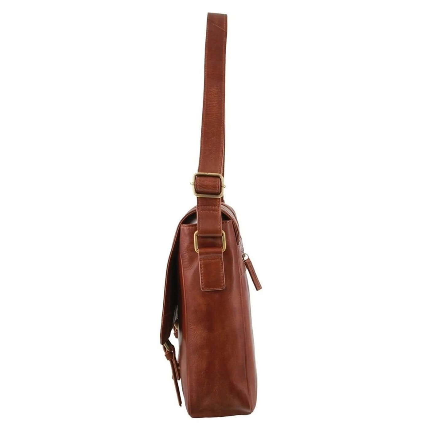 Pierre Cardin PC3830 Rustic Leather Computer Bag/Cognac