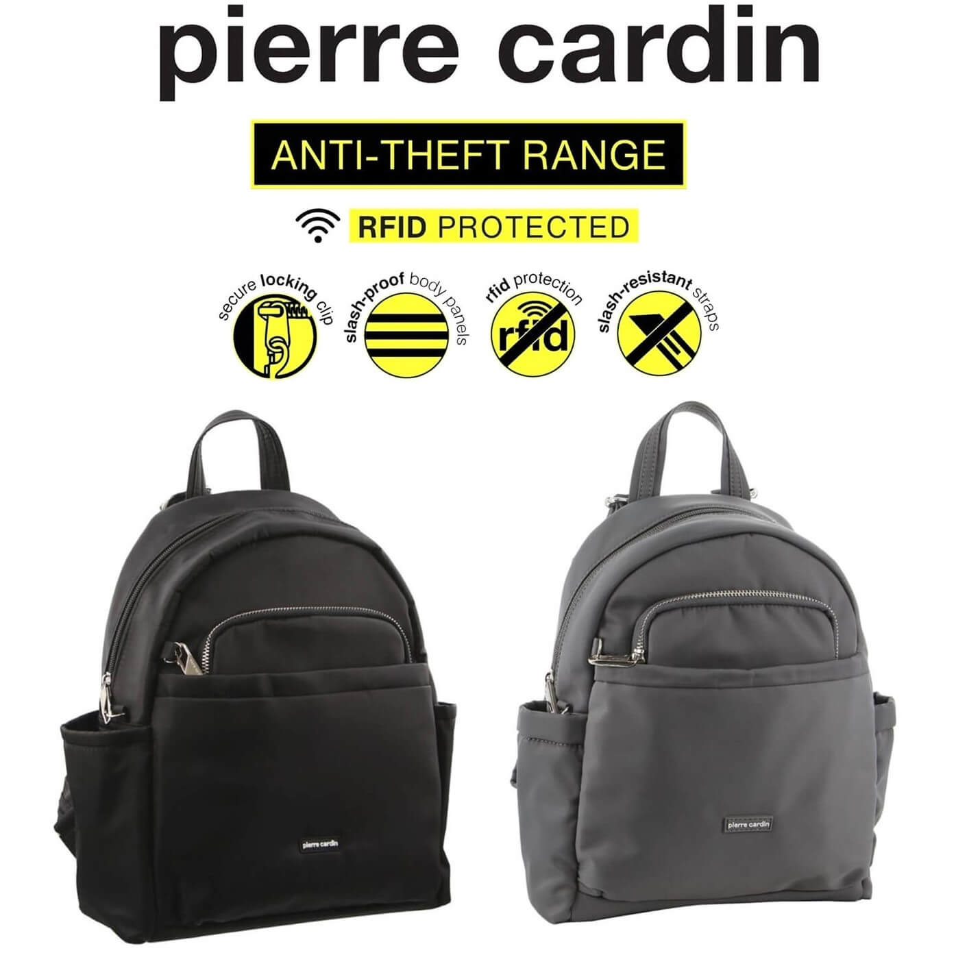 Pierre Cardin Anti-Theft Nylon Range